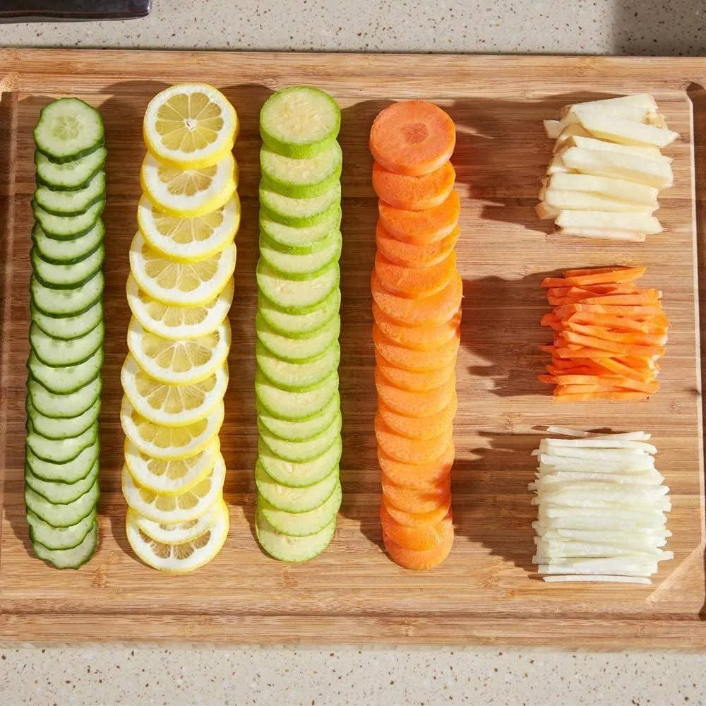 Multifunctional Adjustable Vegetable Slicer & Mandoline Cutter with Safety Handle